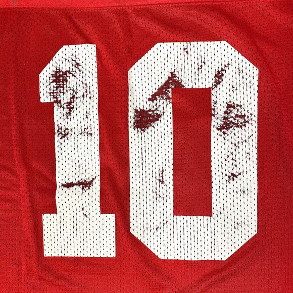 Ohio State Football Jersey 2XL Men’s Adult Buckeyes Red #10 Atlantis Distressed - Picture 4 of 9